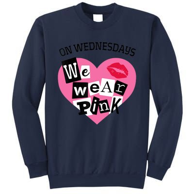 On Wednesday We Wear Pink Funny Valentine Sweatshirt