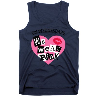 On Wednesday We Wear Pink Funny Valentine Tank Top