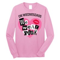 On Wednesday We Wear Pink Funny Valentine Long Sleeve Shirt