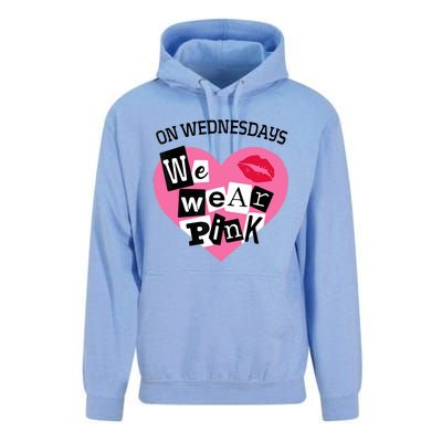 On Wednesday We Wear Pink Funny Valentine Unisex Surf Hoodie