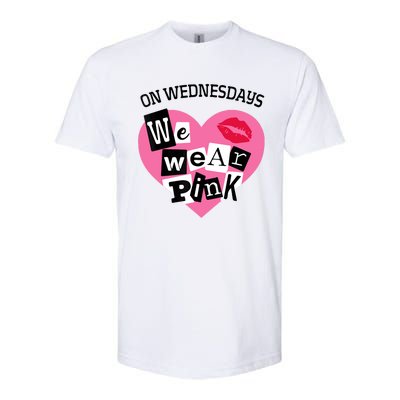 On Wednesday We Wear Pink Funny Valentine Softstyle CVC T-Shirt