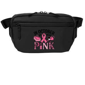 October We Wear Breast Cancer Awareness Postal Worker Crossbody Pack