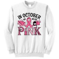 October We Wear Breast Cancer Awareness Postal Worker Sweatshirt