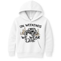 On Weekends We Wear Dirt Sxs Utv Kids Hoodie