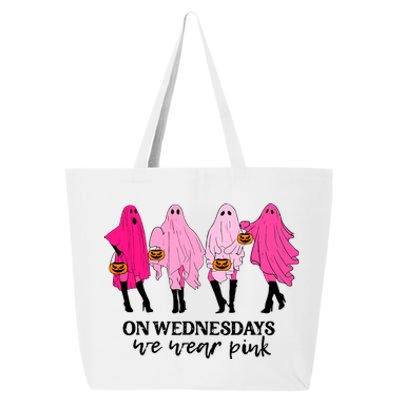 On Wednesday We Wear Pink Ghost Halloween 25L Jumbo Tote