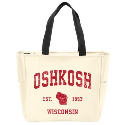 Oshkosh Wisconsin Wi Vintage Sports Zip Tote Bag