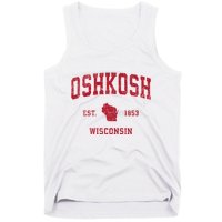 Oshkosh Wisconsin Wi Vintage Sports Tank Top