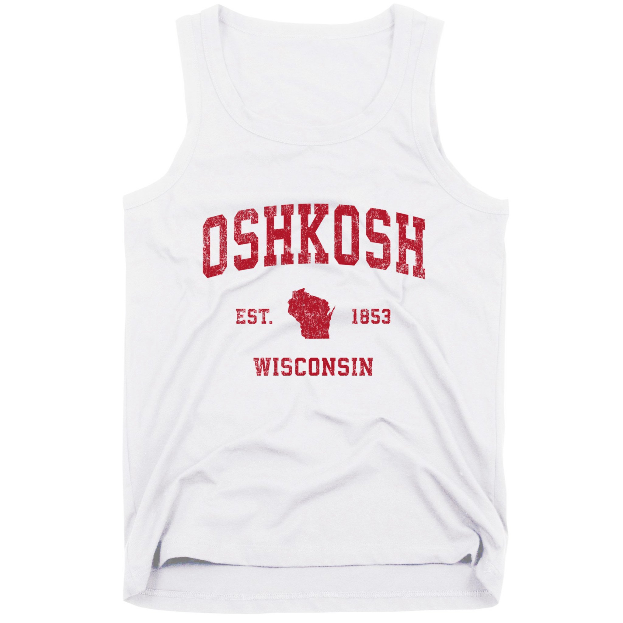 Oshkosh Wisconsin Wi Vintage Sports Tank Top