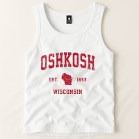 Oshkosh Wisconsin Wi Vintage Sports Tank Top