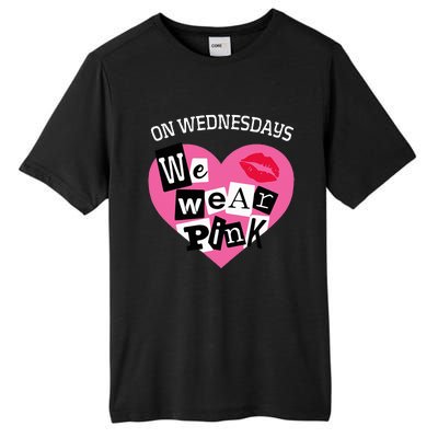 On Wednesday We Wear Pink Funny Valentine Tall Fusion ChromaSoft Performance T-Shirt