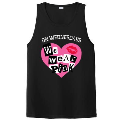 On Wednesday We Wear Pink Funny Valentine PosiCharge Competitor Tank