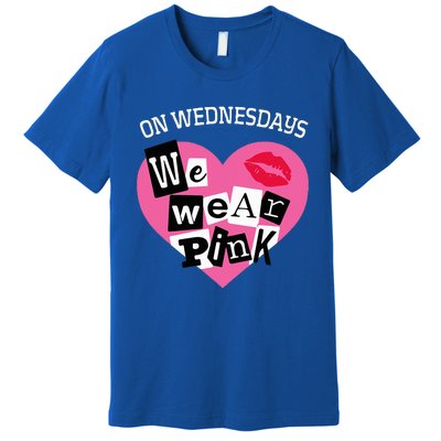 On Wednesday We Wear Pink Funny Valentine Premium T-Shirt