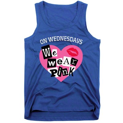 On Wednesday We Wear Pink Funny Valentine Tank Top