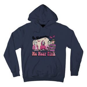 On Wednesday We Wear Pink Halloween Michael Ghostface Voorhees Tall Hoodie