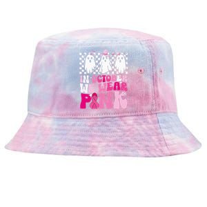 October We Wear Pink Funny Ghost Halloween Breast Cancer Tie-Dyed Bucket Hat