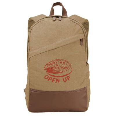 Olivia Wilde Wearing Don’t Be A Clam Open Up Cotton Canvas Backpack