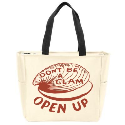 Olivia Wilde Wearing Don’t Be A Clam Open Up Zip Tote Bag