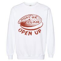 Olivia Wilde Wearing Don’t Be A Clam Open Up Garment-Dyed Sweatshirt