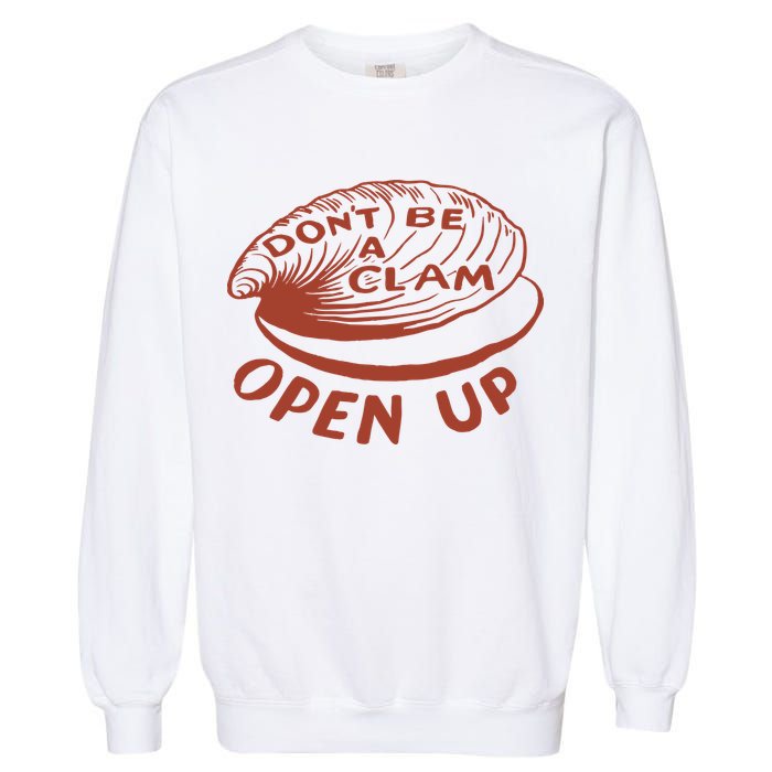 Olivia Wilde Wearing Don’t Be A Clam Open Up Garment-Dyed Sweatshirt