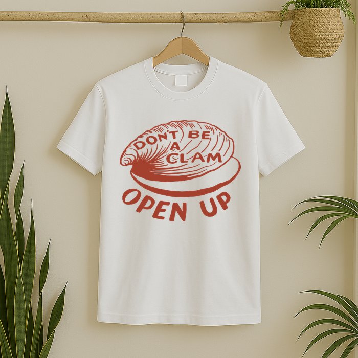 Olivia Wilde Wearing Don’t Be A Clam Open Up T-Shirt