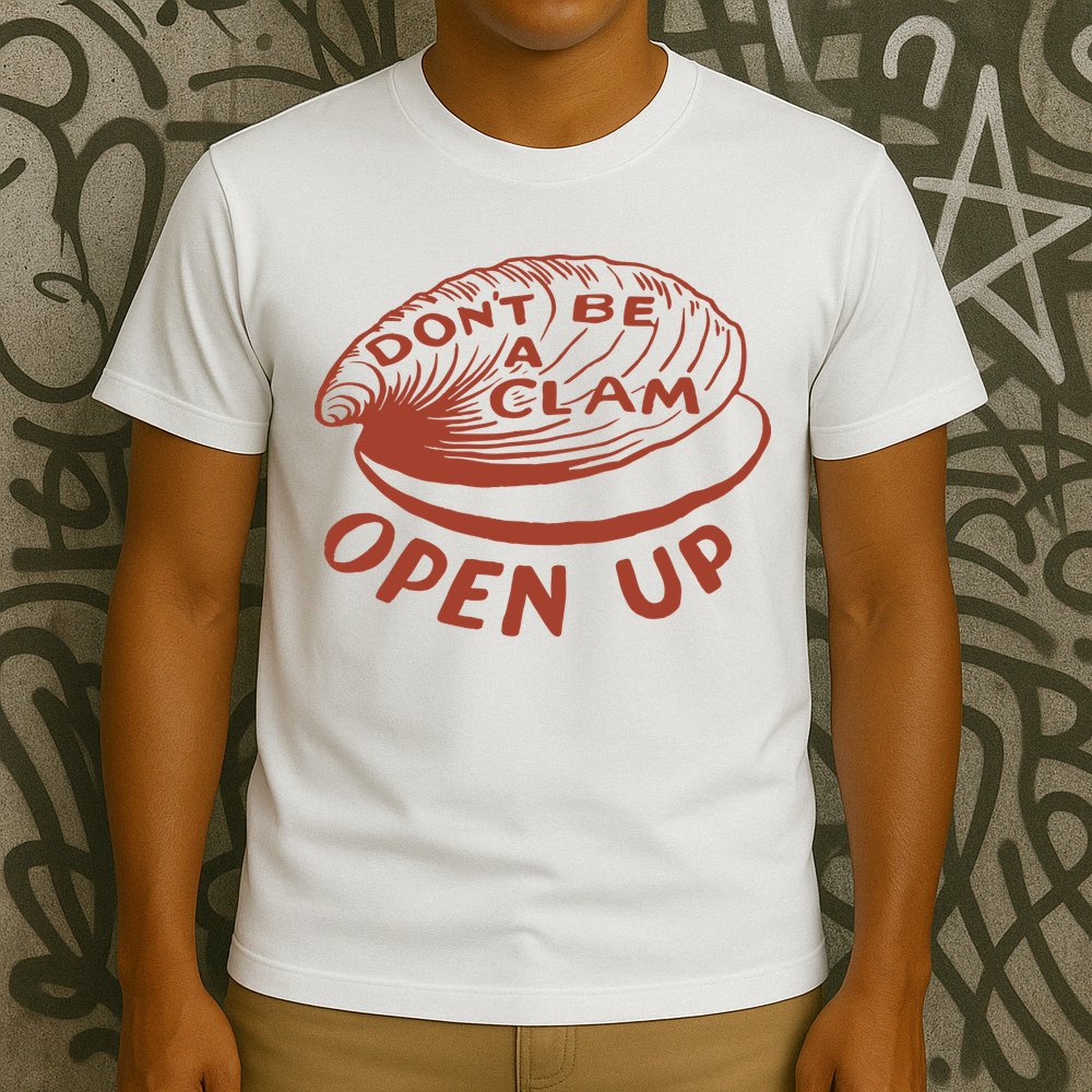 Olivia Wilde Wearing Don’t Be A Clam Open Up T-Shirt