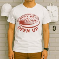 Olivia Wilde Wearing Don’t Be A Clam Open Up T-Shirt