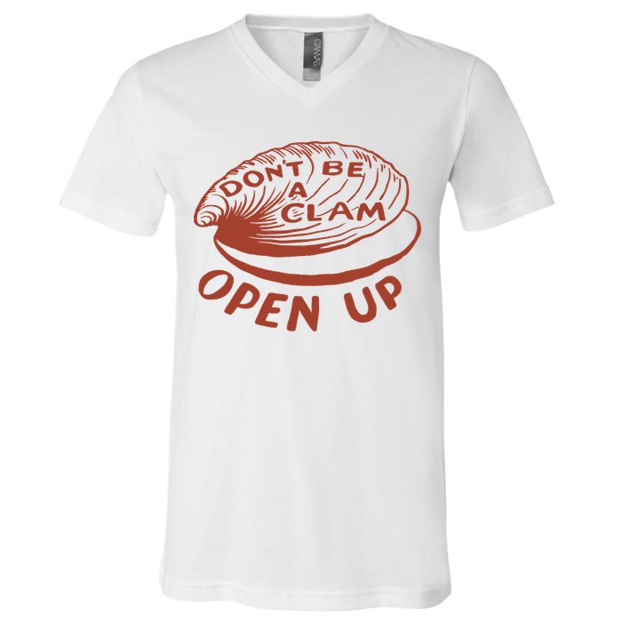 Olivia Wilde Wearing Don’t Be A Clam Open Up V-Neck T-Shirt
