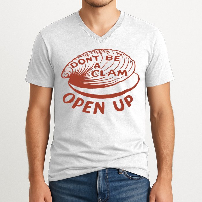 Olivia Wilde Wearing Don’t Be A Clam Open Up V-Neck T-Shirt