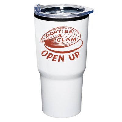 Olivia Wilde Wearing Don’t Be A Clam Open Up Tumbler