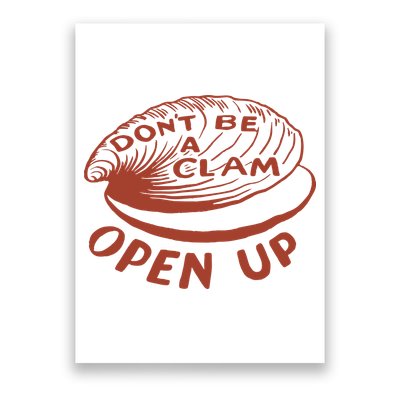 Olivia Wilde Wearing Don’t Be A Clam Open Up Poster
