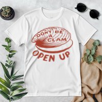 Olivia Wilde Wearing Don’t Be A Clam Open Up Premium T-Shirt