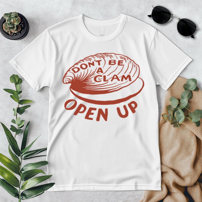 Olivia Wilde Wearing Don’t Be A Clam Open Up Premium T-Shirt
