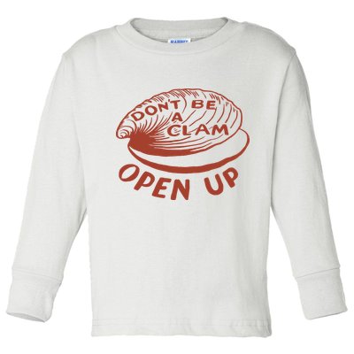 Olivia Wilde Wearing Don’t Be A Clam Open Up Toddler Long Sleeve Shirt