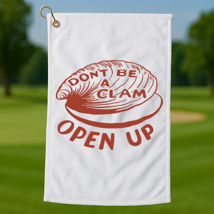 Olivia Wilde Wearing Don’t Be A Clam Open Up Golf Towel