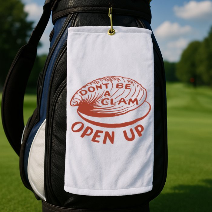 Olivia Wilde Wearing Don’t Be A Clam Open Up Golf Towel