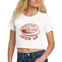 Olivia Wilde Wearing Don’t Be A Clam Open Up Crop Top