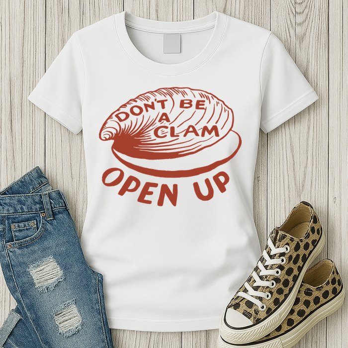 Olivia Wilde Wearing Don’t Be A Clam Open Up Womens T-Shirt