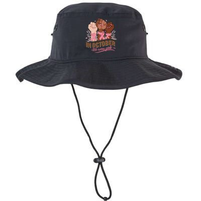 October We Wear P.Ink Halloween Breast Cancer Awareness Legacy Cool Fit Booney Bucket Hat