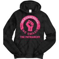 On Wednesdays We Smash The Patriarchy Women Rights Apparel Tie Dye Hoodie