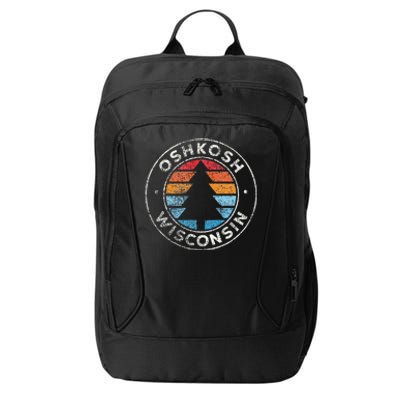 Oshkosh Wisconsin Wi Vintage Graphic Retro 70s City Backpack