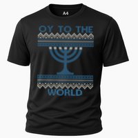 Oy To The  World Hanuka Ugly Sweater  Performance Shirt