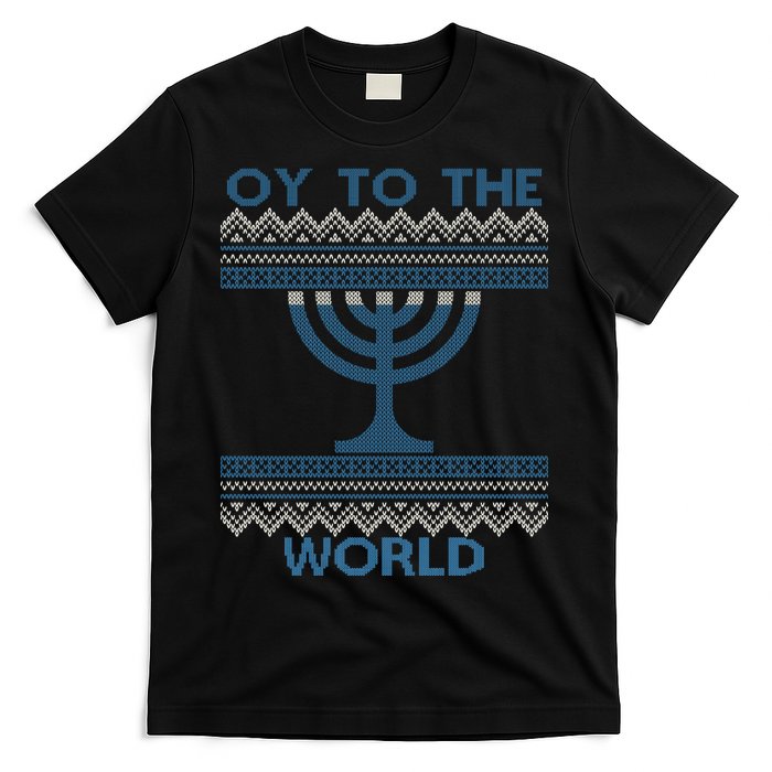 Oy To The  World Hanuka Ugly Sweater  T-Shirt