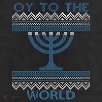 Oy To The  World Hanuka Ugly Sweater  11oz C Handle Ceramic Mug