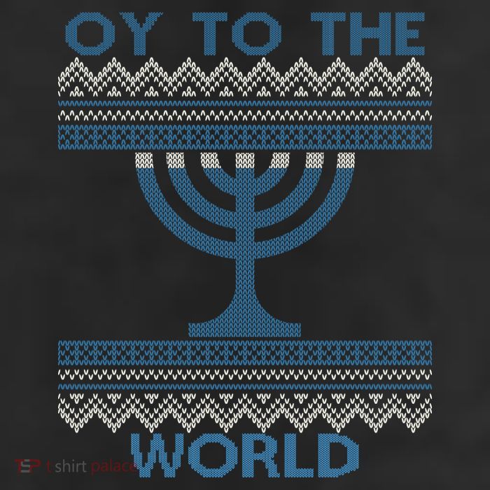 Oy To The  World Hanuka Ugly Sweater  11oz C Handle Ceramic Mug