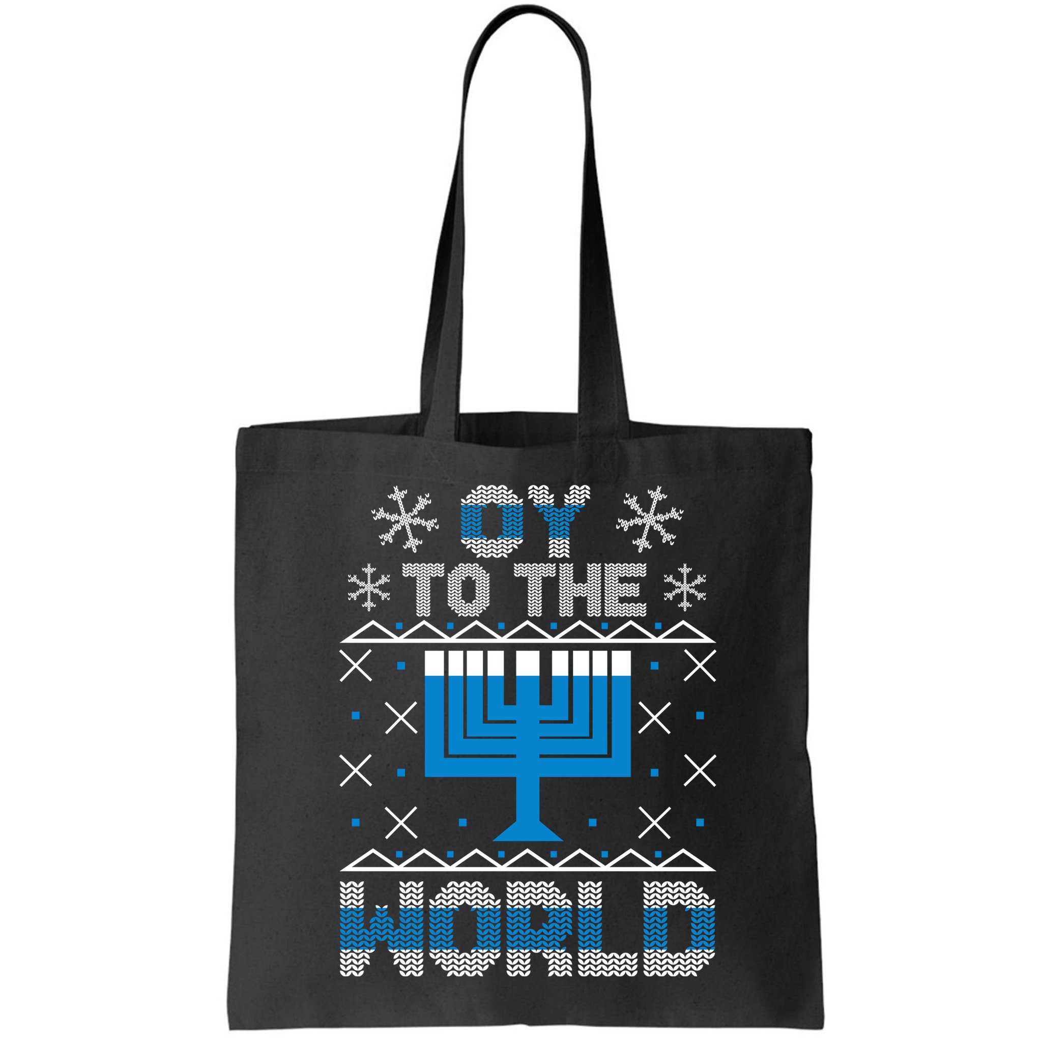 Oy To The World Ugly Hanukkah Sweater Bag