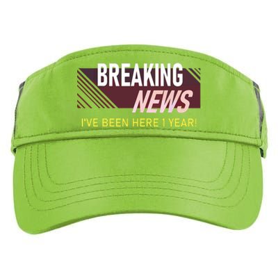 One Year 1st Work Anniversary First Employee Appreciation Adult Drive Performance Visor