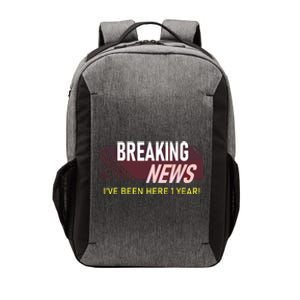 One Year 1st Work Anniversary First Employee Appreciation Vector Backpack