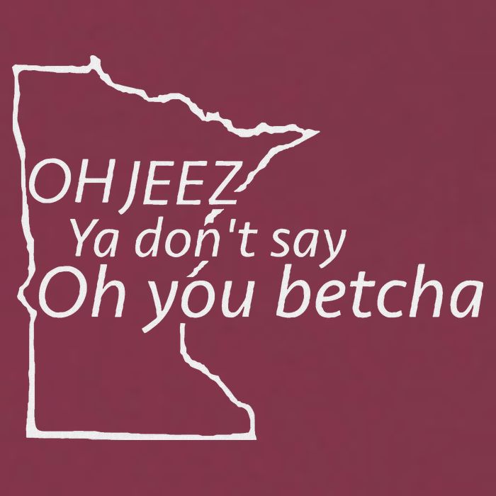 Oh You Betcha Mn Outline Design 16oz Travel Tumbler