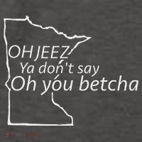 Oh You Betcha Mn Outline Design Vector Backpack
