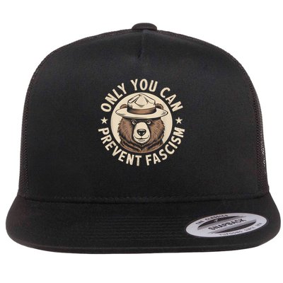 Only You Can Prevent Fascism Flat Bill Trucker Hat